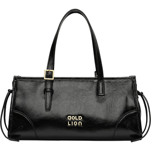 金利来2026新款真皮油蜡女包优雅小众高级手提包气质单肩斜挎包包