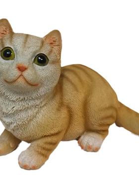 树脂小猫动物摆件治愈系可爱模型