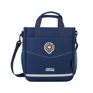 牛津大学小学生补习袋男童女孩手提书袋斜挎书包儿童补课包拎书袋