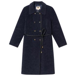 诗篇专选经典小翻领挺括有型绵羊毛毛呢外套2026春季新款