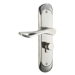 不锈钢通用型家用门锁室内卧室门房门锁锁具门把手手柄免改孔可调