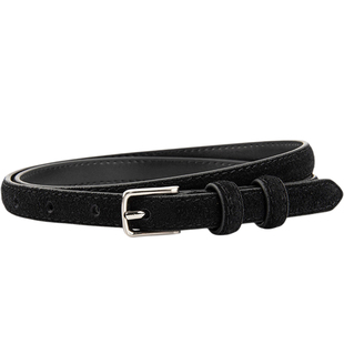 细腰带女款2026新款装饰配裙子牛仔裤风衣高级感绒面牛皮真皮皮带