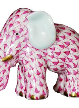 herend硬瓷送礼动物生肖手工摆件