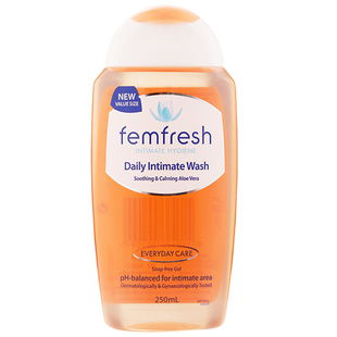 Femfresh女性无皂私处护理洗液洗护液 洋甘菊百合味无味敏感250ml