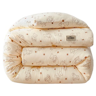 红豆新疆棉花被褥冬被芯加厚保暖冬季棉被子学生宿舍单人用春秋被