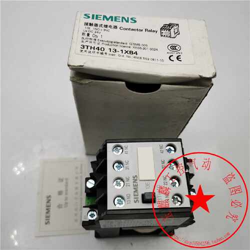 议价3TH4013-1XB4 dc24v 1NO3NC西门子接触器式继电器 库存现货