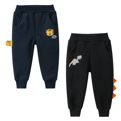 送运费险，男童长裤一体绒休闲裤