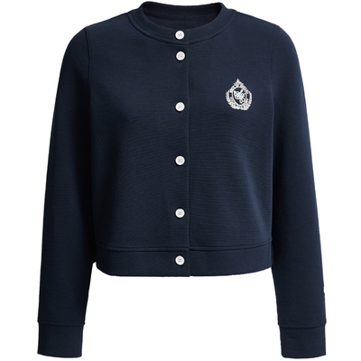 SEASON HIGH女装秋季新款精致刺绣日常休闲时尚百搭休闲卫衣开衫