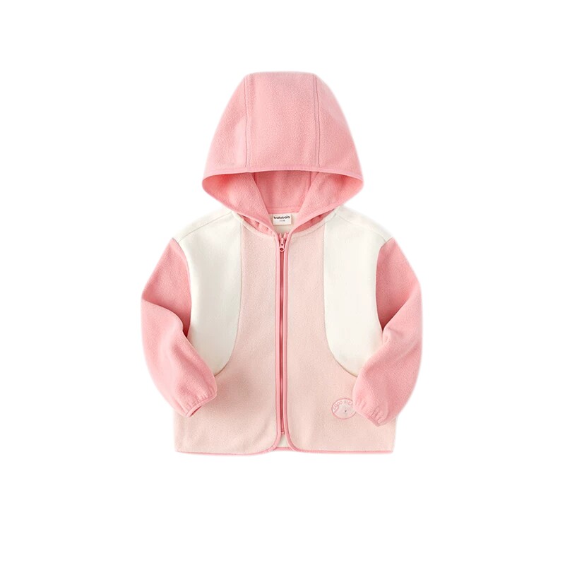巴拉巴拉女童摇粒绒外套连帽便服