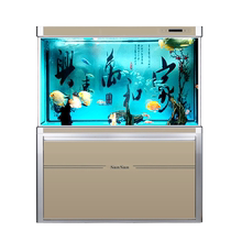 森森大型免换水客厅玻璃底滤水族箱1
