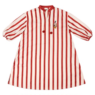 tbh野兽派家居哈利波特比比多味豆印花刺绣长睡衣全棉家居服女秋