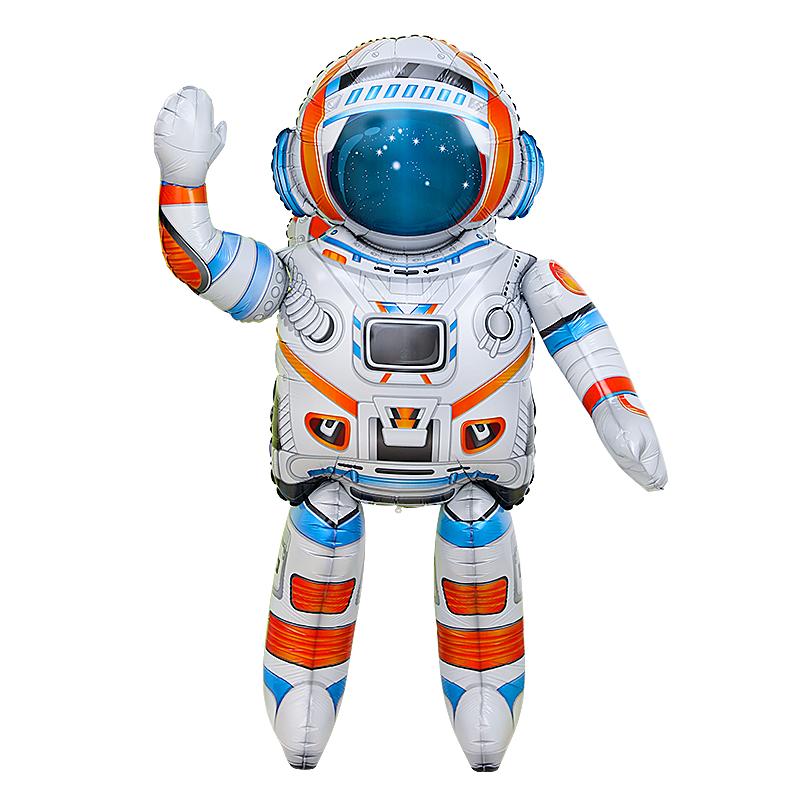 太空人火箭宇宙飞船立体宇航员3d造型卡通铝膜气球生日装饰布置