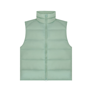 aaaaxbbb 赫尔海姆 三色立领白鸭绒羽绒马甲冬季保暖背心外套女冬