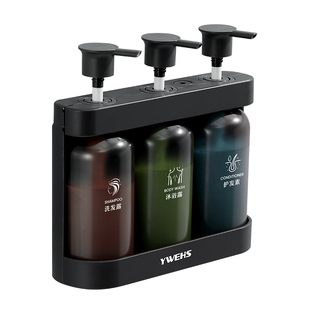 酒店宾馆皂液器免打孔挂壁式卫生间浴室洗发水护发素沐浴露分装瓶