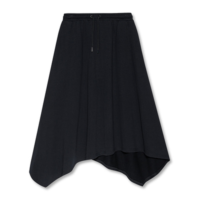 DKNY唐可娜儿夏季时尚运动洋气百搭不规则裙摆女半身裙子设计感