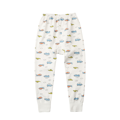 儿童纯棉磨毛秋衣秋裤无骨加裆