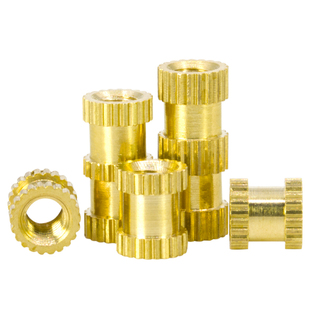 M2M3M4M5M6M8铜镶嵌件预埋件铜花母双通注塑铜滚花螺母大全通孔