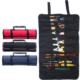 金骑士多功能工具包卷筒式插袋水电工家电维修帆布手提收纳包包邮