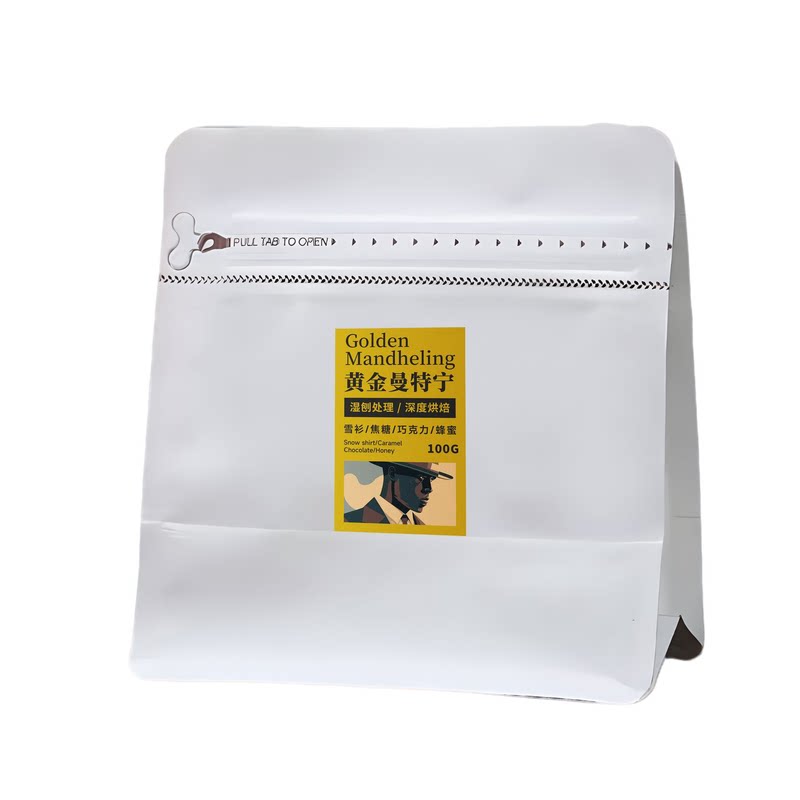 九杯咖啡黄金曼特宁咖啡豆代磨粉
