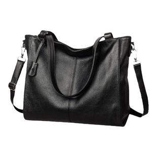 真皮托特包大包女2025年新款时尚百搭单肩包简约休闲大容量斜挎包