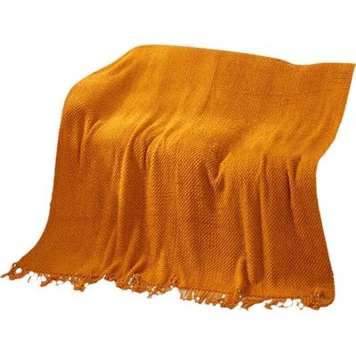 纯色床尾巾四季通用针织盖毯