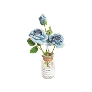 汽车摆件花束玫瑰氛围法式油画焦边适用水杯架车载花瓶车内装饰品