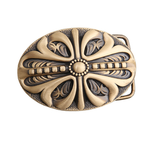 纯铜皮带扣复古龙纹麒麟羊鹰皮带扣机车板扣裤带扣腰带扣平滑扣