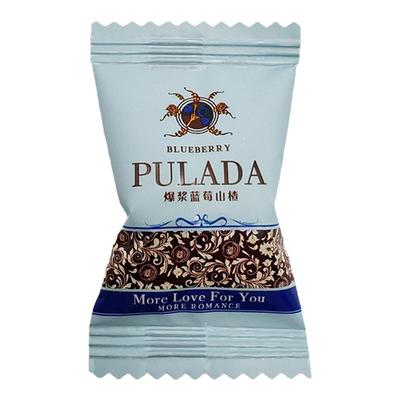 英国PULADA朴拉达西柚山楂爆浆软糖蓝莓味喜糖结婚休闲零食散装