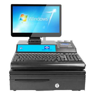 爱宝5500收银机一体机收款机便利店超市母婴服装便利店水果称重扫码收款机收银系统药店农资农药店收银一体机