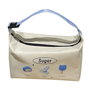 饭盒袋手提袋子保温袋饭盒包学生上班族带饭装餐包便当袋加厚铝箔