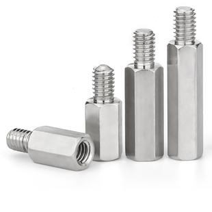 不锈钢单头六角螺柱机箱主板连接柱隔离柱铜柱螺丝柱M2M3M4M5M6M8