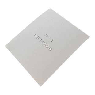 高档现货棉纸信封定制浮雕激凸LOGO简约时尚信封包装卡套免费设计