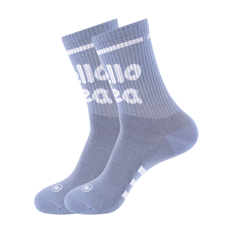 浪莎袜子男款纯棉中筒袜秋冬季抗菌防臭黑色全棉运动男士长筒棉袜