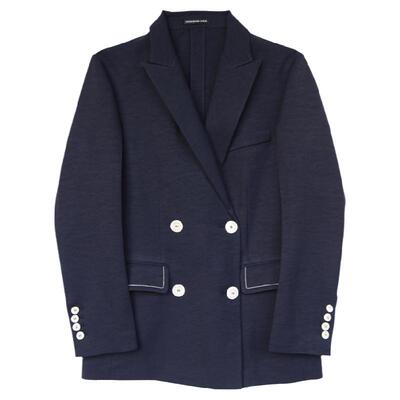 commemoi吕燕设计师藏青色外套