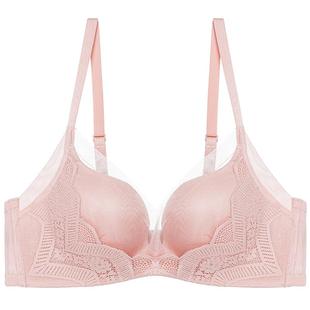 爱慕内衣女大胸显小国风薄款收副乳软钢圈洞力装透气文胸胸罩