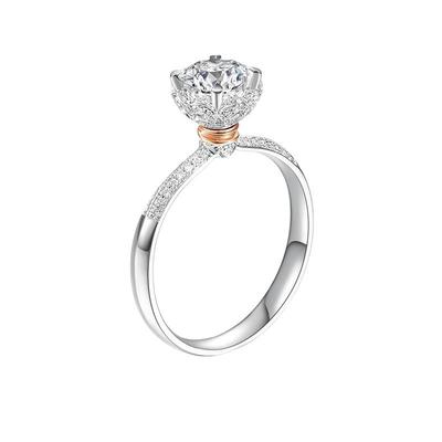 TopMiya培育钻石群镶18K金钻戒女