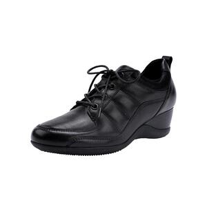 马内尔高跟鞋子早春新款气质舒适软底黑色坡跟百搭专用工作单鞋女