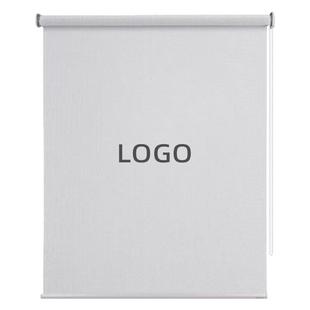 曼莎诺窗帘服装店亚麻卷帘定制logo女装橱窗遮阳帘遮挡帘电动升降