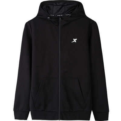 特步运动外套男连帽夹克风衣官方