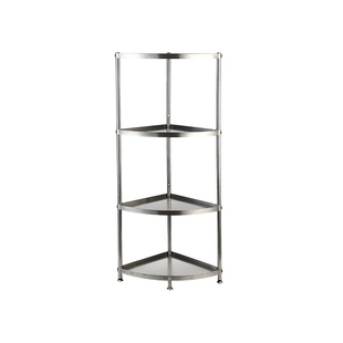 304不锈钢厨房转角置物架转角放锅架子浴室卫生间墙角落地多层架