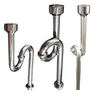 不锈钢小便斗下水管小便器配件下水器加厚防臭排水管小便池下水管