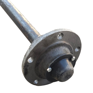 手推车板车轮毂轴头 四孔五孔63 110mm改装车半轴后桥配件通轴