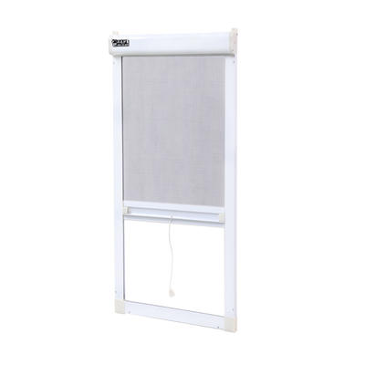 隐形防蚊纱窗卷筒式上下拉铝合金