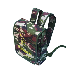 迷彩背电瓶逆变器专用帆布背包中号12v锂电池一体机加厚防水24A