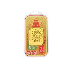 明牌珠宝黄金发财暴富金币贴 足金手机贴纪念币金片金钞AFQ0151