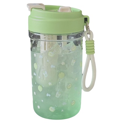 恒度2026新款青苹果汽水塑料杯