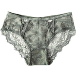 女士蕾丝三角内裤女2025薄款纯棉裆网纱低腰性感新款夏季勾人短裤