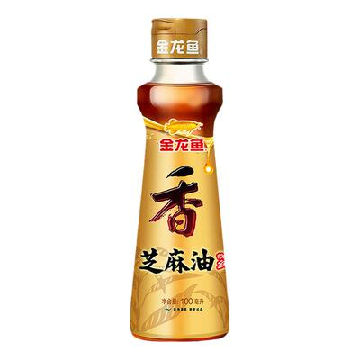 金龙鱼芝麻香油70ml家用凉拌菜拌面正宗调味油纯正小瓶压榨芝麻油