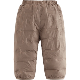 马克珍妮男女童轻盈加绒保暖无缝羽绒裤儿童裤子秋冬装新款550985