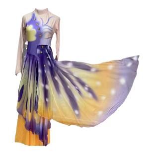 元旦儿童古典舞演出服女艺考飘逸扇子舞十八焕蝶梦蝶飞舞蹈表演服